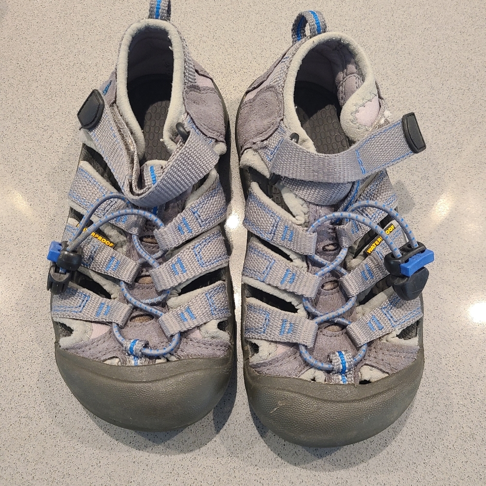 Keen Gray and Blue Kids Shoes